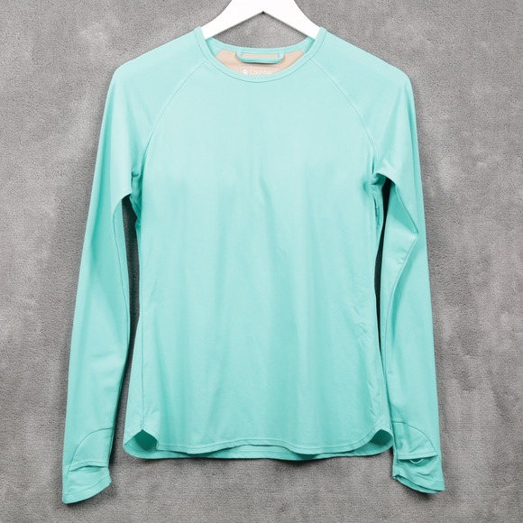 Coolibar Other - COOLIBAR Kawela Swim Top Aqua Blue‎ UPF 50+ Long Sleeve Rash Guard Sz XS